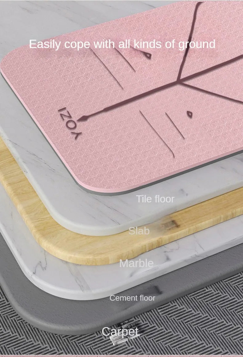 Natural Rubber Yoga Mat  Non-Slip | FitNest UK