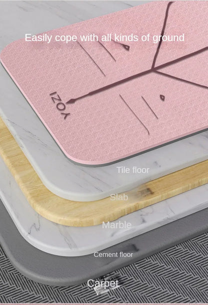 Natural Rubber Yoga Mat  Non-Slip | FitNest UK