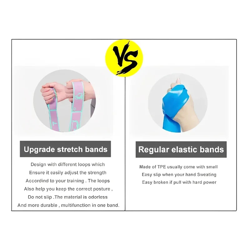 Yoga Stretching Strap  Elastic Band | FitNest UK