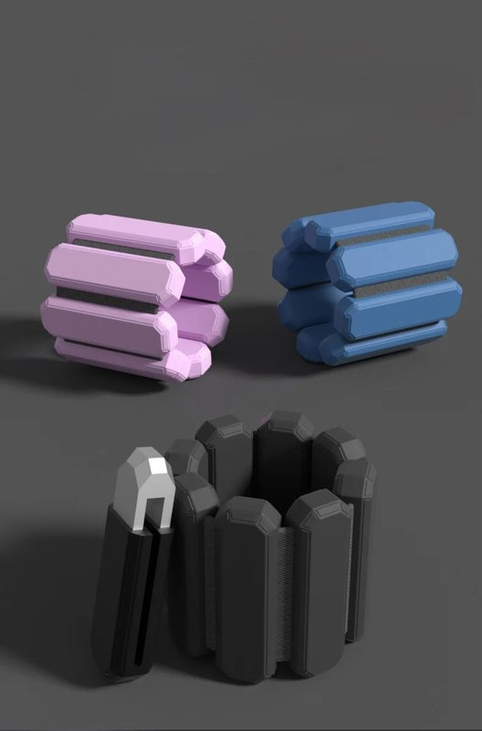 Adjustable wrist and ankle weights bracelet for fitness training