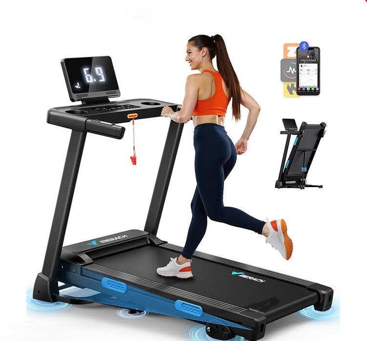 Folding treadmill MERACH T12 – compact home treadmill with auto incline