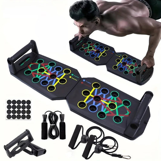 Push-up board set – multifunctional 10-in-1 workout board for strength training